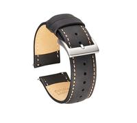 yaoqijie Bracelet de montre Vintage en cuir de vachette véritable 20mm 22mm bracelet à dégagement rapide Crazy Horse hommes bracelets de montre accessoires de montre lasting(8,20mm)