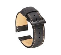 yaoqijie Bracelet de montre Vintage en cuir de vachette véritable 20mm 22mm bracelet à dégagement rapide Crazy Horse hommes bracelets de montre accessoires de montre lasting(7 UK,20mm)