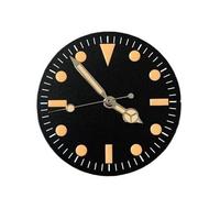 yaoqijie Cadran de Montre rétro de 28,5 mm + Aiguilles de Montre, Cadran modifié, Cadran Vert Lumineux for Hommes, Accessoires de Montres for Mouvement NH35/NH36 Lasting(A2)