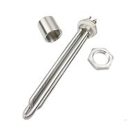 yaoqijie Élément chauffant 12V Chauffe-eau CAMPER 300W / 600W DN25 12 VOLT DC Élément de chauffage à eau solaire lasting(Heater thread nut,12v 600w BSP)