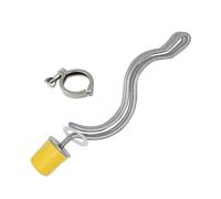 yaoqijie Élément chauffant à triple pince OD50.5 de 1.5 pouces, 220V, 2,5 kw, Type d'ondulation, chauffe-eau tubulaire à SUS304 for le brassage lasting(Heater Clamp)