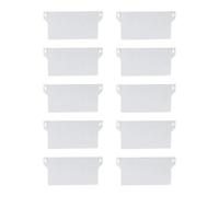 yaoqijie Lot de 10 plaques de base en plastique blanches, accessoire de lattes de poids for fond de store vertical blanc lasting