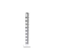 yaoqijie Piquets de bâtonnet de Niveau Blanc de 100 mm for la Mesure de Ciment de Plancher versé aux Broches de nivellement Automatique 50 Pack Lasting