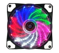yaoqijie Radiateur de ventilateur de refroidissement LED, ordinateur PC 120 mm ultra silencieux 12 cm 120 x 120 x 25 mm, ventilateur d'ordinateur 12 V, 12 V DC 3P IDE 4D (2 fils) lasting(Other)