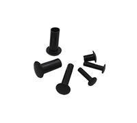 yaoqijie Rivet de Fer Demi- Rivet M3 Rivets Creux de Fer Blanc 4-25mm de Longueur Lasting (Stem Length : M3 x4mm(80pcs))