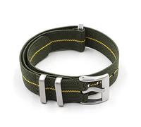 yaoqijie Sac de parachute des troupes françaises de haute qualité for hommes compatible avec le bracelet de montre en nylon élastique de l'OTAN 18mm 20mm 22mm Bracelet de montre Boucle en argent lasti