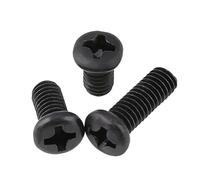 yaoqijie Vis à tête ronde M1 .2 .4 .6 .7 M2 .5 cylindrique Phillips noires et boulons for machines électroniques lasting(M1.7x5-100pcs)