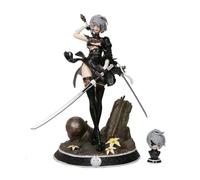YAORUI Yorha II B-Type Figure 2B Bishoujo NieR Poupée Automata avec tête remplaçable Env. 13,0 pouces (33 cm) Figurine finie peinte en plastique mignon Cadeau d'anniversaire Décoration de voiture