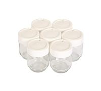 Yaourti?res 7 pots verre couvercle blanc yogurta transparent Moulinex A14A03