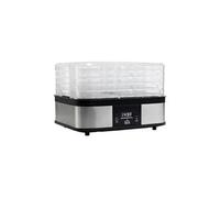 Yaourtière 8 pots inclus 180 ml 30 w - machine à yaourt électrique - timer, thermostat, affichage numérique - acier inox. Pp noir verre