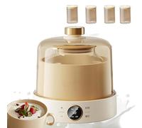 Yaourtière Automatique, Contenant En Verre De 1 L / 4 Petits Pots De 180 Ml, Grande Capacité, Facile À Nettoyer, Chauffage À Température Constante, Avec Tapis Antidérapant,B