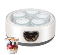 Yaourtière - Contrôle de l'heure et de la température réglables - Appareil de 1,2 l - Yaourtière automatique - Pour la maison, la cuisine, le petit-déjeuner, les collations, les aliments sains, le vin