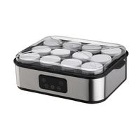 Yaourtière Électrique Compact, 12 Pots | Panneau Commande Frontal, Yaourtière avec Couvercle Transparent, Électroménager, pour Cuisine