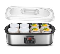 Yaourtière Électrique - FOHERE - 8 Pots x 180 ml - Écran LCD - Thermostat Réglable - Minuteur