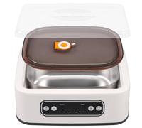 Yaourtière Électrique, Machine à Yaourt avec 9 Pots, Thermostat Réglable et Écran LED, pour des Desserts Maison Sains,1.6l,Square