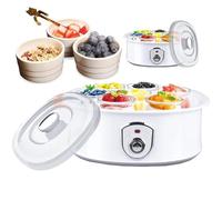 Yaourtière : fermenteur multi-cultures en acier inoxydable avec thermostat de précision et fonctions de fermentation automatique