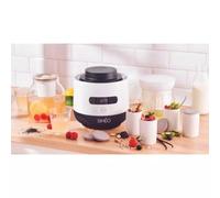 Siméo - Yaourtière Fromagère YVA760 20W pour Yaourt Maison Classique, aux Boissons Végétales, Skyr, Fromage Blanc, Frais, Faisselle - 6 Pots - ∅19x22,5 cm