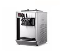 Yaourtière glacée Machines à crème glacée molle commerciale tricolore, équipement de congélation cône sucré bureau, distributeur automatique, 22-30 L/H Machine à glace