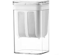 Yaourtière grecque réutilisable et séparateur avec couvercle transparent, maille fine en acier inoxydable, tailles 1100 ml et 1800 ml, multifonction pour yaourt, fromage et lait de noix (blanc (1 100