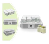 Yaourtière - LEOGREEN - 12 Pots - 0,21 L par pot - 21,5 W - Minuteur 0-15h