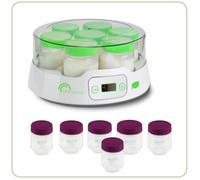 Yaourtière LITTLE BALANCE - Capacité 7 pots de 190ml + 6 pots additionnels - Programmable jusqu'à 14h - 20W