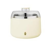 Yaourtière, Machine À Fabriquer du Yaourt, Cuve Intérieure en Acier Inoxydable de 1 Litre, Fermentation À Température Constante, Facile À Utiliser et À Nettoyer