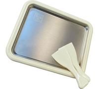 Yaourtière, Mini Small, crème glacée maison Coupe à glace en acier inoxydable,Blanc