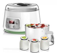 Yaourtière Multifonctionnelle 20 W, 13 L, Mini Compacte Fermentée Avec Doublure En Verre épais, Avec 4 Récipients En Verre Pour Yaourt, Natto, Vin De Riz