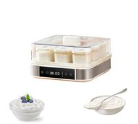 Yaourtière Numérique Automatique 40 W, 9 Pots en Verre de 170 Ml, Temps Et Température Réglables (25-65 °C) for Yaourt, Fromage, Natto - Machine de Fermentation Domestique