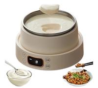 Yaourtière thermostatique 1 L, machine de fermentation intelligente en acier inoxydable, température réglable et minuterie, pour faire du vin de riz, du kimchi et du yaourt