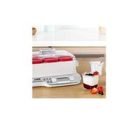 Yaoutière électrique avec 5 programmes 600w blanc rouge