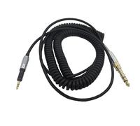 Yaowangan Câble spiralé pour casque Sennheiser HD6 MIX HD7 DJ HD8 DJ HD515 HD518 HD558 HD598 HD549 HD569 HD579 HD595 HD599, fil audio de remplacement avec adaptateur 6,35mm, s'étend jusqu'à 5m