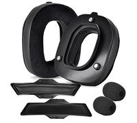 Yaowanguan A50 Gen 3 Mod Kit - Remplacement Plus épais Coussinets d'oreille,Bandeaux & Mousse pour Astro Gaming A50 Casque sans Fil, Tasses,Accessoires Clips magnétiques (Noir Protéine+Velours)