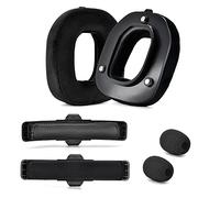 Yaowanguan A50 Gen 4 Mod Kit - Oreillettes de Rechange Bandeaux pour Astro Gaming A50 Casque sans Fil Gen 4, Mousse de Microphone, Coussinets d'oreille/Tasses/tampons,A50 Accessories(Velours Noir)