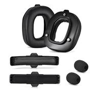 Yaowanguan A50 Gen 4 Mod Kit - Oreillettes de Rechange Bandeaux pour Astro Gaming A50 Casque sans Fil Gen 4, Mousse de Microphone, Coussinets d'oreille Accessories,Épaisseur ajoutée(Protéine Noire)