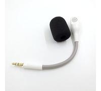Yaowanguan Barracuda X Microphone,Micro Remplacement Détachable 3.5 mm Suppression Bruit Mic avec Mousse pour Razer Barracuda X - Casque Gaming sans Fil Multiplateforme(Blanc)