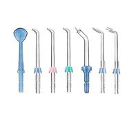 Yaowanguan Embouts de Jet de Rechange 7 Pièces pour Waterpik WP-100/WP-250/WP-450/WP-560/WP-660/WP-811/WP-861W/WP-900/WP-940/WP-950(Buse Standard,Langue,Parodontale,Plaque,Orthodontique)