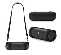 Yaowanguan Étui en Silicone pour Beats Pill Enceinte sans Fil Bluetooth(2024),Pill 2024 Housse de Voyage Portable Protectrice Sac de Transport avec Bandoulière(Noir)