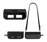 Yaowanguan Étui en Silicone pour Bose SoundLink Flex 2e gén/SoundLink Flex Enceinte Bluetooth,Soundlink Flex 2/1 Housse de Voyage Portable Protectrice Transport Sac avec Bandoulière,Noir