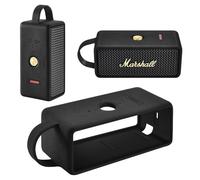 Yaowanguan Étui en Silicone pour Marshall Emberton III Bluetooth Portatif Haut-Parleur,Emberton 3rd Housse de Voyage Portable Protectrice Sac de Transport avec Poignée(Noir)
