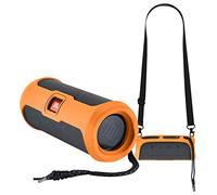 Yaowanguan Housse en Silicone pour JBL Flip Essential 2 Enceintes Bluetooth Portables, Étui de Protection Portable Flip Essential 2 Case Remplacement (Orange)