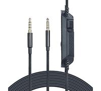 Yaowanguan Remplacement Inline Mute Volume Control Cable Cord for Logitech G433/G233/G Pro/G Pro X/G PRO X 2 Gaming Headsets (2m/6.6 pieds,3.5mm Black)