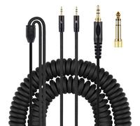Yaowanguan Spiralé Câble pour Denon AH-D600/AH-D7200/AH-D7100/AH-D9200/AH-D5200/pour Meze 99 Classics/pour Focal Elear/pour HIFIMAN HE400 3.5mm/Sundara/Ananda/HE1000se/HE6se avec Adaptateur 6.35mm
