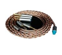 Yaowanguan Symétrique Câble avec adaptateur 4.4mm,2.5mm,3.5mm pour HIFIMAN HE400/HE400I/Sundara/Ananda/HE1000se/HE6se,Double 3.5mm 3 en 1 Cuivre 6N Remplacement Amélioration Fil,Argentée + Cuivre