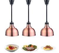YAOYAOO Lampe Chauffe-Plats, Télescopique Lampe Infrarouge Cuisine Lustre Chauffant pour Restaurant-Buffet, Garder Les Aliments au Chaud, Pendaison Lampe Chauffante pour Pizza Steak