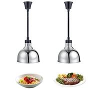 YAOYAOO Lampe Chauffe-Plats, Télescopique Lampe Infrarouge Cuisine Lustre Chauffant pour Restaurant-Buffet, Garder Les Aliments au Chaud, Pendaison Lampe Chauffante pour Pizza Steak