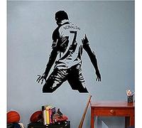 Yaoyuejian Autocollant Mural en Vinyle Football Portugal La Liga Real Madrid Autocollant Enfants garçons Chambre Autocollant décalcomanies Art Autocollants Vinyle Enfants 57x75 cm