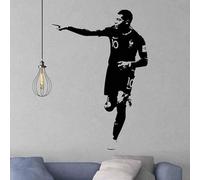 YaoyueJian LYCSticker Football Sports Paris FC Saint PSG Germain Football Super Star Player Kylian Mbappé Sticker Mural Vinyle Autocollant Voiture Garçon Fans Chambre Salon Club Décor Maison Murale