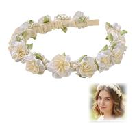 YAOYYG 1 Bandeau Couronne de Fleurs, Wedding Floral Guirlande Couronne Demoiselle, Ca Va Avec Une Robe de Princesse, Convient pour Les Anniversaires, Mariages, Fêtes de Fin D'année
