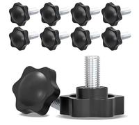 YAOYYG 10 Pièces M8 X 30mm Vis De Serrage, Crou D'étoile, Vis Mécaniques Rotatives, Diamètre 32 Mm, Pour Équipements, Mécanique, L'industrie, Meubles, Machines-Outils